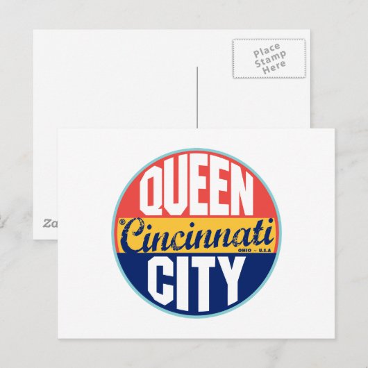 Cincinnati  Label Briefkaart (Voorkant / Achterkant)