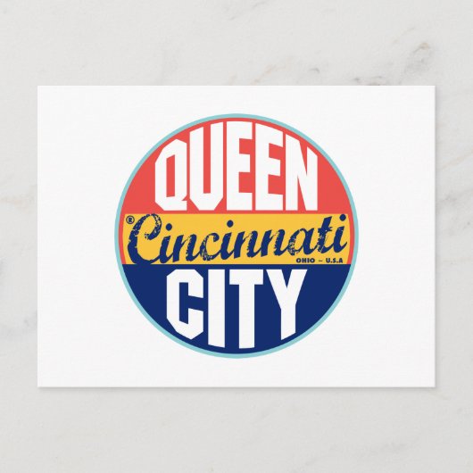 Cincinnati Label Briefkaart (Voorkant)