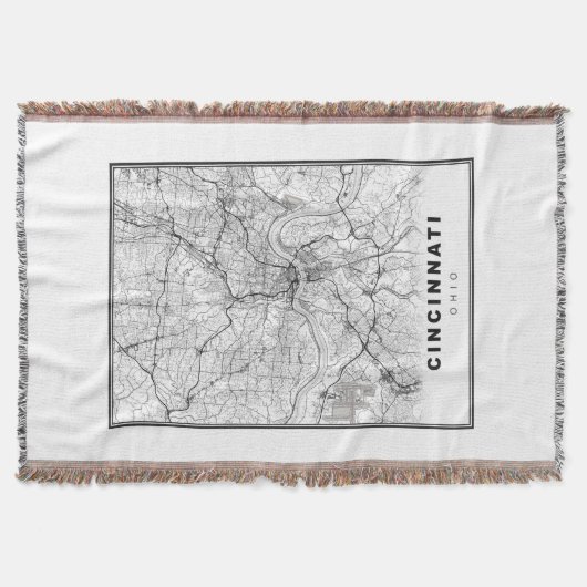 Cincinnati Map Deken (Voorkant)