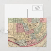 Cincinnati Map door Mitchell Briefkaart (Voorkant / Achterkant)