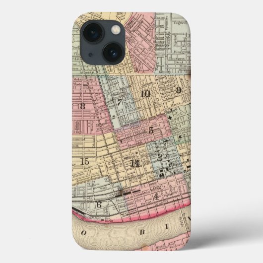 Cincinnati Map door Mitchell Case-Mate iPhone Case (Achterkant)