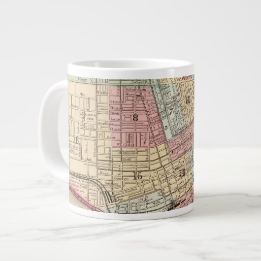 Cincinnati Map door Mitchell Grote Koffiekop (Links)