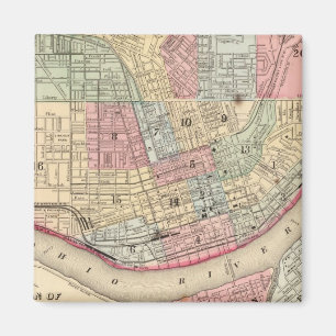 Cincinnati Map door Mitchell Magneet