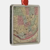 Cincinnati Map door Mitchell Metalen Ornament (Rechts)