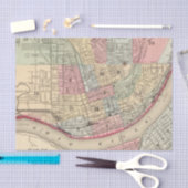 Cincinnati Map door Mitchell Tissuepapier (Craft)