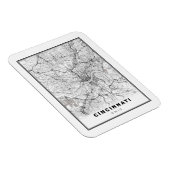 Cincinnati Map Magneet (Rechterzijde)