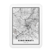 Cincinnati Map Magneet (Verticaal)