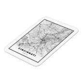 Cincinnati Map Magneet (Linkerzijde)
