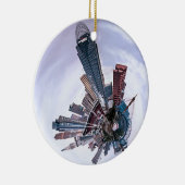 Cincinnati met een Centraal. Keramisch Ornament (Rechts)