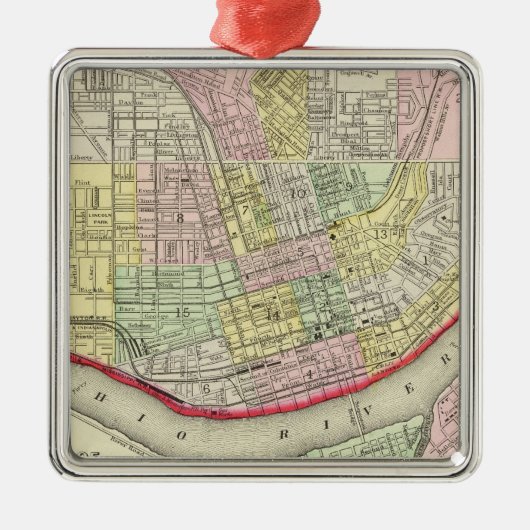 Cincinnati Metalen Ornament (Voorkant)