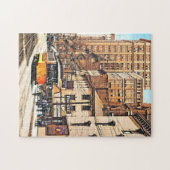 Cincinnati OH - 4th en Main Streets met Trolley Legpuzzel (Horizontaal)