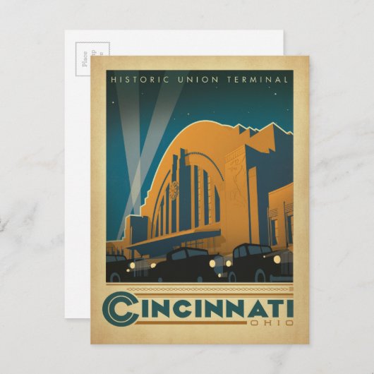 Cincinnati, OH Briefkaart (Voorkant / Achterkant)