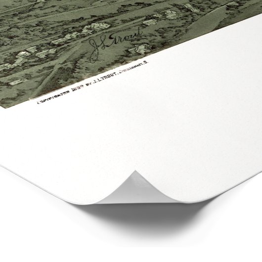 Cincinnati, OH Panoramic Map - 1900 Poster (Hoek)