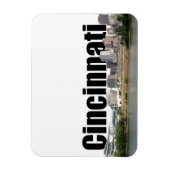 Cincinnati OH Skyline w / Cincinnati in de lucht Magneet (Verticaal)