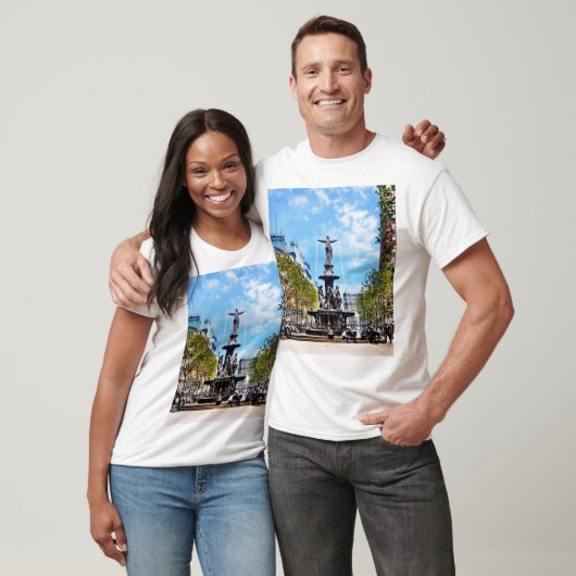 Cincinnati OH - Tyler-Davidson fontein c1906 T-shirt (Unisex)