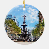 Cincinnati OH - Tyler-Davidson Fountain c1906 Keramisch Ornament (Achterkant)