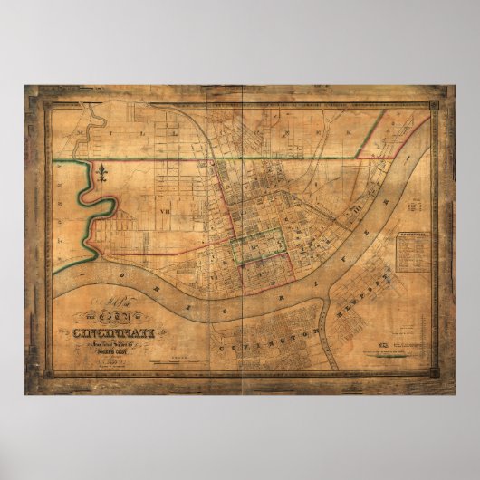 Cincinnati, Ohio (1838) Poster (Voorkant)