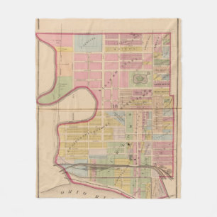 Cincinnati, Ohio 2 Fleece Deken