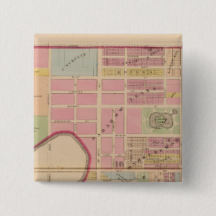 Cincinnati, Ohio 2 Vierkante Button 5,1 Cm