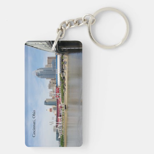 Cincinnati, Ohio acryl sleutelhanger (achterkant)
