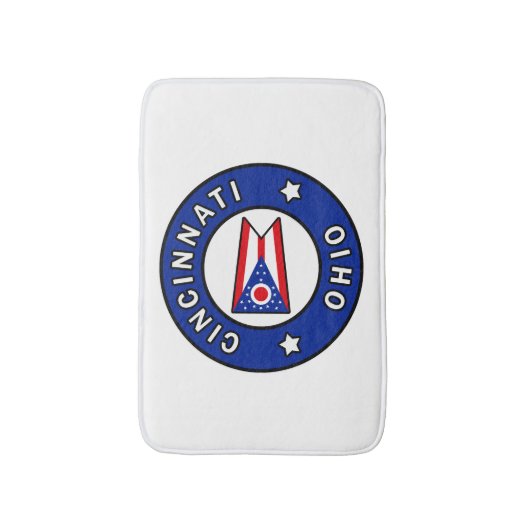 Cincinnati Ohio Badmat (Voorkant Verticaal)
