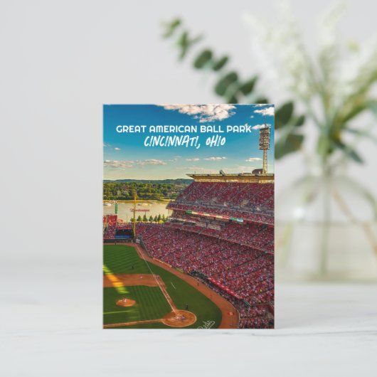 CINCINNATI OHIO BALL PARK STADION BRIEFKAARTEN (Staand voorkant)