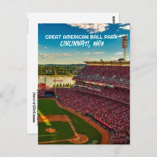 CINCINNATI OHIO BALL PARK STADION BRIEFKAARTEN (Voorkant / Achterkant)