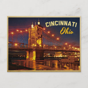 Cincinnati Ohio Bridge Briefkaart