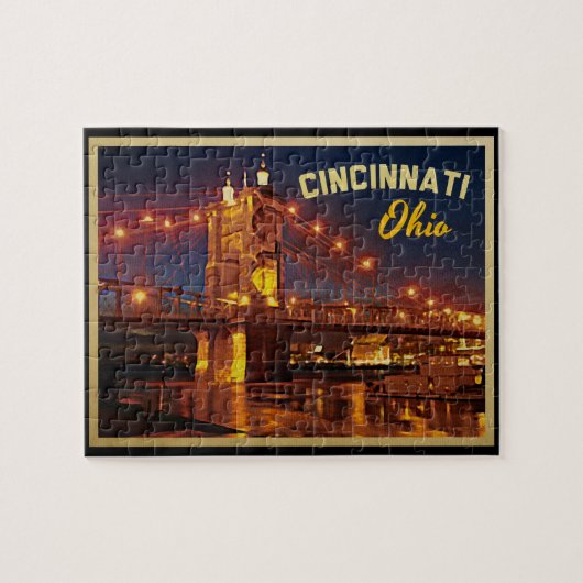 Cincinnati Ohio Bridge Legpuzzel (Horizontaal)
