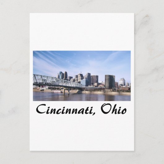 Cincinnati Ohio Briefkaart (Voorkant)