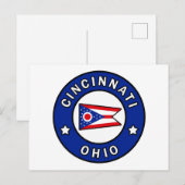 Cincinnati Ohio Briefkaart (Voorkant / Achterkant)