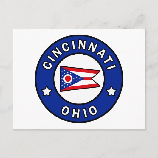 Cincinnati Ohio Briefkaart (Voorkant)