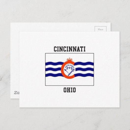 Cincinnati Ohio Briefkaart (Voorkant / Achterkant)