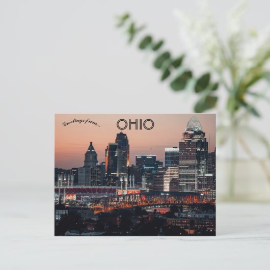 Cincinnati Ohio Briefkaart (Staand voorkant)