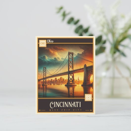 Cincinnati, Ohio |  Briefkaart (Staand voorkant)