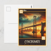 Cincinnati, Ohio | Briefkaart (Voorkant / Achterkant)