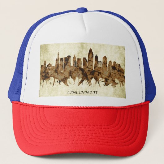 Cincinnati Ohio Cityscape Trucker Pet (Voorkant)