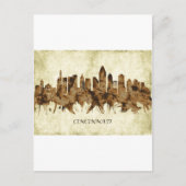 Cincinnati Ohio Cityscape Uitnodiging Briefkaart (Voorkant)