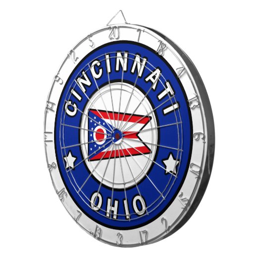 Cincinnati Ohio Dartbord (Voorkant Rechts)