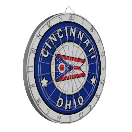 Cincinnati Ohio Dartbord (Voorkant Links)