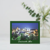Cincinnati, Ohio, de koningin City. Briefkaart (Staand voorkant)