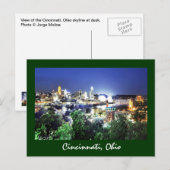 Cincinnati, Ohio, de koningin City. Briefkaart (Voorkant / Achterkant)