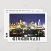 Cincinnati, Ohio, de koningin City. Briefkaart (Voorkant / Achterkant)