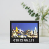 Cincinnati, Ohio, de koningin City. Briefkaart (Staand voorkant)