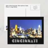 Cincinnati, Ohio, de koningin City. Briefkaart (Voorkant / Achterkant)