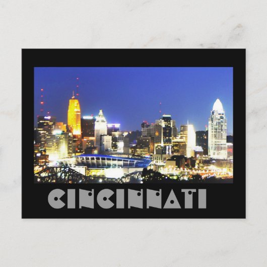 Cincinnati, Ohio, de koningin City. Briefkaart (Voorkant)