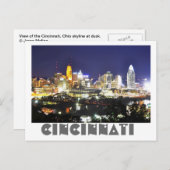 Cincinnati, Ohio, de koningin City. Briefkaart (Voorkant / Achterkant)