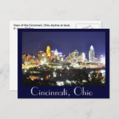 Cincinnati, Ohio, de koningin City. Briefkaart (Voorkant / Achterkant)