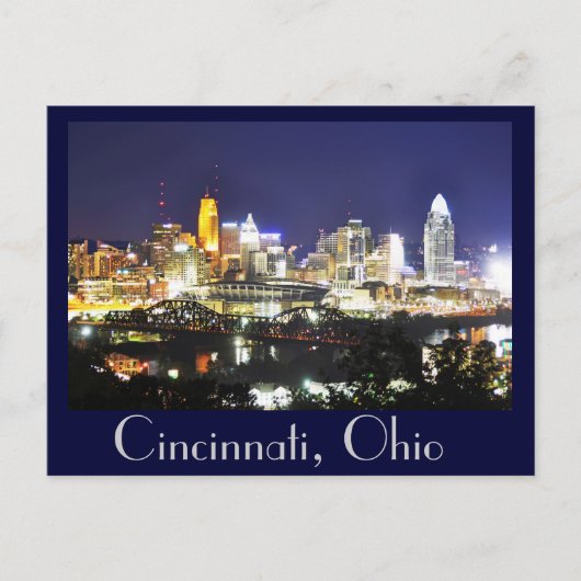 Cincinnati, Ohio, de koningin City. Briefkaart (Voorkant)