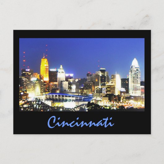 Cincinnati, Ohio, de koningin City. Briefkaart (Voorkant)